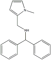 (diphenylmethyl)[(1-methyl-1H-pyrrol-2-yl)methyl]amine Struktur