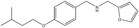 (furan-2-ylmethyl)({[4-(3-methylbutoxy)phenyl]methyl})amine Struktur