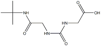 [({[2-(tert-butylamino)-2-oxoethyl]amino}carbonyl)amino]acetic acid Struktur