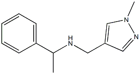 [(1-methyl-1H-pyrazol-4-yl)methyl](1-phenylethyl)amine Struktur