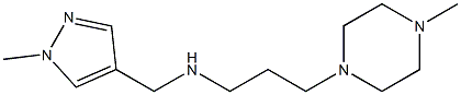 [(1-methyl-1H-pyrazol-4-yl)methyl][3-(4-methylpiperazin-1-yl)propyl]amine Struktur