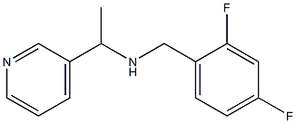 [(2,4-difluorophenyl)methyl][1-(pyridin-3-yl)ethyl]amine Struktur