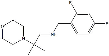 [(2,4-difluorophenyl)methyl][2-methyl-2-(morpholin-4-yl)propyl]amine Struktur