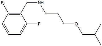 [(2,6-difluorophenyl)methyl][3-(2-methylpropoxy)propyl]amine Struktur