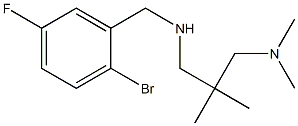 [(2-bromo-5-fluorophenyl)methyl]({2-[(dimethylamino)methyl]-2-methylpropyl})amine Struktur