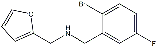 [(2-bromo-5-fluorophenyl)methyl](furan-2-ylmethyl)amine Struktur