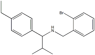 [(2-bromophenyl)methyl][1-(4-ethylphenyl)-2-methylpropyl]amine Struktur