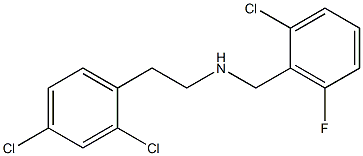 [(2-chloro-6-fluorophenyl)methyl][2-(2,4-dichlorophenyl)ethyl]amine Struktur