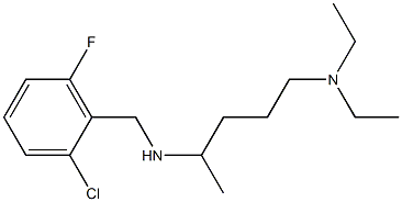 [(2-chloro-6-fluorophenyl)methyl][5-(diethylamino)pentan-2-yl]amine Struktur