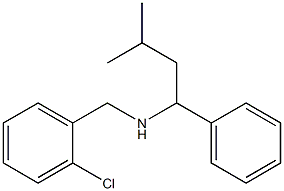 [(2-chlorophenyl)methyl](3-methyl-1-phenylbutyl)amine Struktur