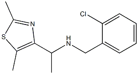 [(2-chlorophenyl)methyl][1-(2,5-dimethyl-1,3-thiazol-4-yl)ethyl]amine Struktur