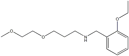 [(2-ethoxyphenyl)methyl][3-(2-methoxyethoxy)propyl]amine Struktur