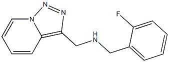 [(2-fluorophenyl)methyl]({[1,2,4]triazolo[3,4-a]pyridin-3-ylmethyl})amine Struktur