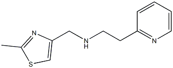 [(2-methyl-1,3-thiazol-4-yl)methyl][2-(pyridin-2-yl)ethyl]amine Struktur