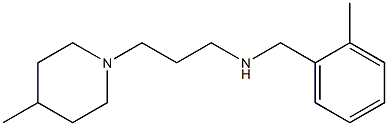 [(2-methylphenyl)methyl][3-(4-methylpiperidin-1-yl)propyl]amine Struktur