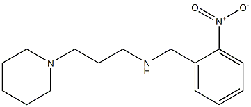 [(2-nitrophenyl)methyl][3-(piperidin-1-yl)propyl]amine Struktur