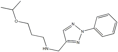 [(2-phenyl-2H-1,2,3-triazol-4-yl)methyl][3-(propan-2-yloxy)propyl]amine Struktur