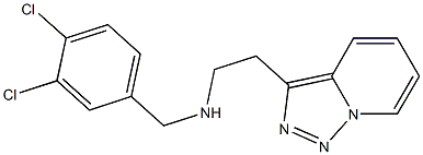 [(3,4-dichlorophenyl)methyl](2-{[1,2,4]triazolo[3,4-a]pyridin-3-yl}ethyl)amine Struktur