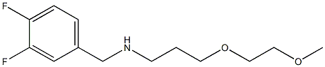 [(3,4-difluorophenyl)methyl][3-(2-methoxyethoxy)propyl]amine Struktur