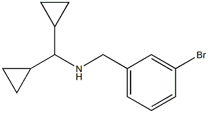 [(3-bromophenyl)methyl](dicyclopropylmethyl)amine Struktur