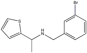 [(3-bromophenyl)methyl][1-(thiophen-2-yl)ethyl]amine Struktur