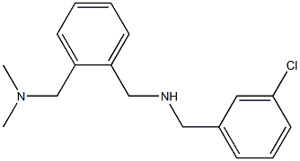 [(3-chlorophenyl)methyl]({2-[(dimethylamino)methyl]phenyl}methyl)amine Struktur