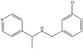 [(3-chlorophenyl)methyl][1-(pyridin-4-yl)ethyl]amine Struktur