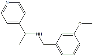 [(3-methoxyphenyl)methyl][1-(pyridin-4-yl)ethyl]amine Struktur