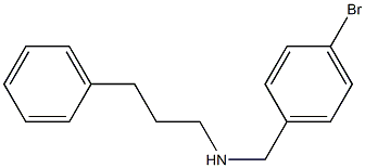 [(4-bromophenyl)methyl](3-phenylpropyl)amine Struktur