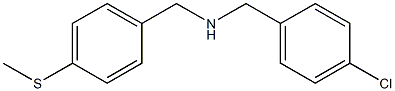 [(4-chlorophenyl)methyl]({[4-(methylsulfanyl)phenyl]methyl})amine Struktur