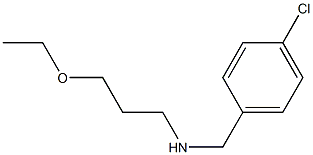 [(4-chlorophenyl)methyl](3-ethoxypropyl)amine Struktur