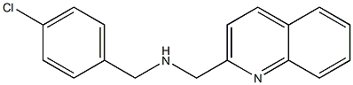 [(4-chlorophenyl)methyl](quinolin-2-ylmethyl)amine Struktur