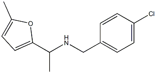 [(4-chlorophenyl)methyl][1-(5-methylfuran-2-yl)ethyl]amine Struktur