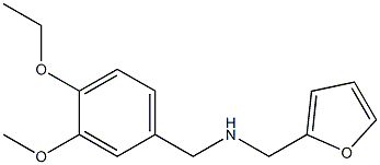 [(4-ethoxy-3-methoxyphenyl)methyl](furan-2-ylmethyl)amine Struktur