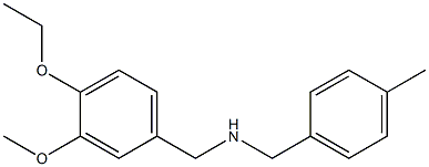 [(4-ethoxy-3-methoxyphenyl)methyl][(4-methylphenyl)methyl]amine Struktur