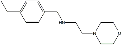 [(4-ethylphenyl)methyl][2-(morpholin-4-yl)ethyl]amine Struktur