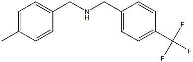 [(4-methylphenyl)methyl]({[4-(trifluoromethyl)phenyl]methyl})amine Structure