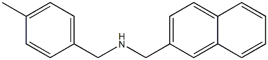 [(4-methylphenyl)methyl](naphthalen-2-ylmethyl)amine Struktur