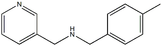 [(4-methylphenyl)methyl](pyridin-3-ylmethyl)amine Struktur