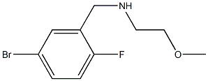 [(5-bromo-2-fluorophenyl)methyl](2-methoxyethyl)amine Struktur