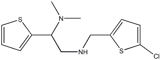 [(5-chlorothiophen-2-yl)methyl][2-(dimethylamino)-2-(thiophen-2-yl)ethyl]amine Struktur