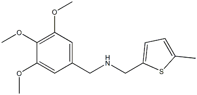 [(5-methylthiophen-2-yl)methyl][(3,4,5-trimethoxyphenyl)methyl]amine Struktur