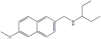 [(6-methoxynaphthalen-2-yl)methyl](pentan-3-yl)amine Struktur