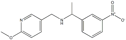 [(6-methoxypyridin-3-yl)methyl][1-(3-nitrophenyl)ethyl]amine Struktur