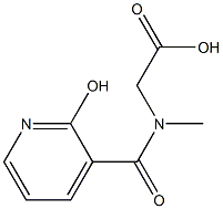 [[(2-hydroxypyridin-3-yl)carbonyl](methyl)amino]acetic acid Struktur