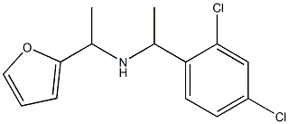 [1-(2,4-dichlorophenyl)ethyl][1-(furan-2-yl)ethyl]amine Struktur