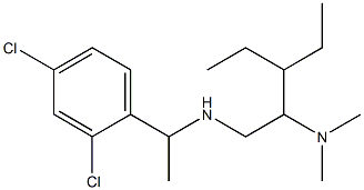 [1-(2,4-dichlorophenyl)ethyl][2-(dimethylamino)-3-ethylpentyl]amine Struktur