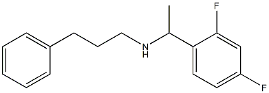 [1-(2,4-difluorophenyl)ethyl](3-phenylpropyl)amine Struktur