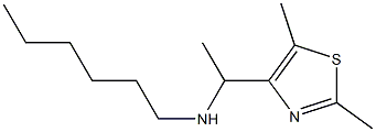 [1-(2,5-dimethyl-1,3-thiazol-4-yl)ethyl](hexyl)amine Struktur