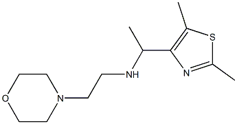 [1-(2,5-dimethyl-1,3-thiazol-4-yl)ethyl][2-(morpholin-4-yl)ethyl]amine Struktur